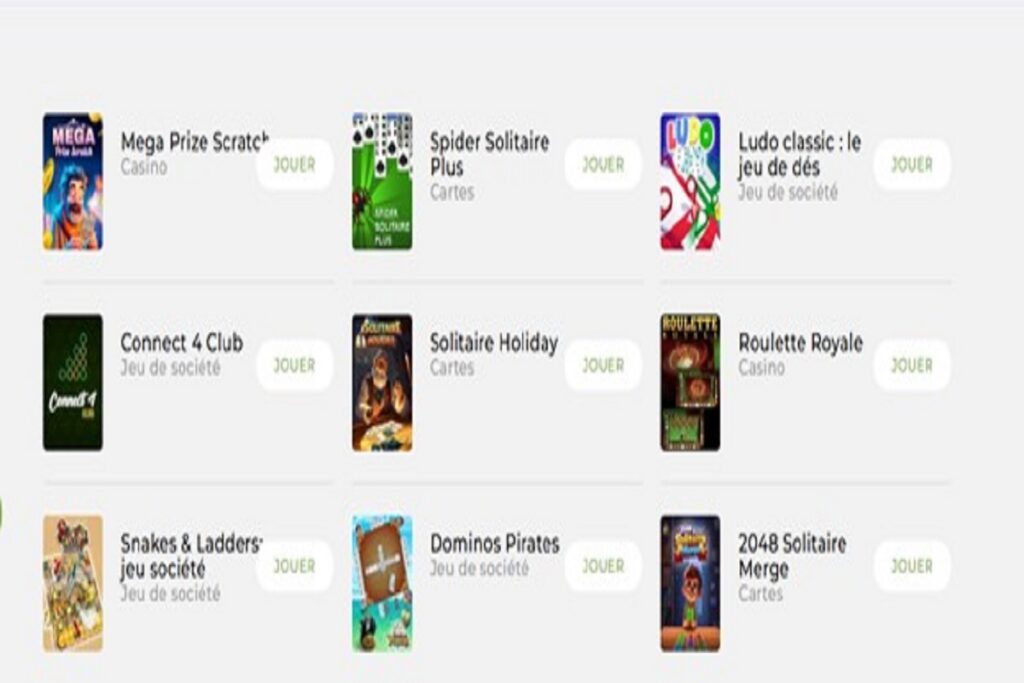 affiches de jeux de cartes du Top 3 sur Mobijeux