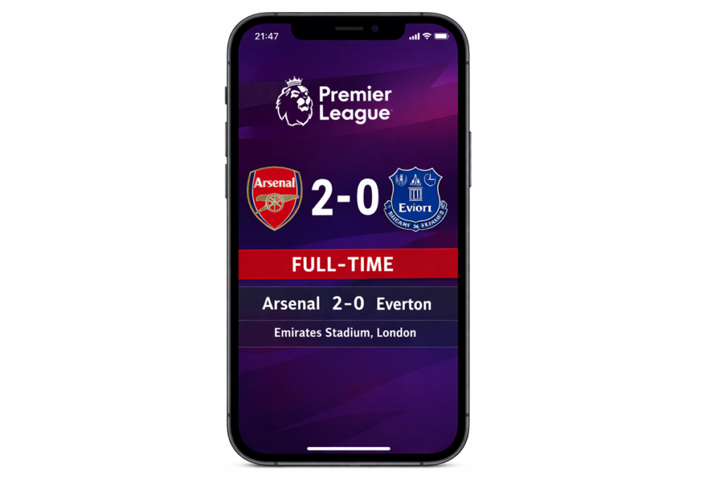 Match Arsenal vs Everton