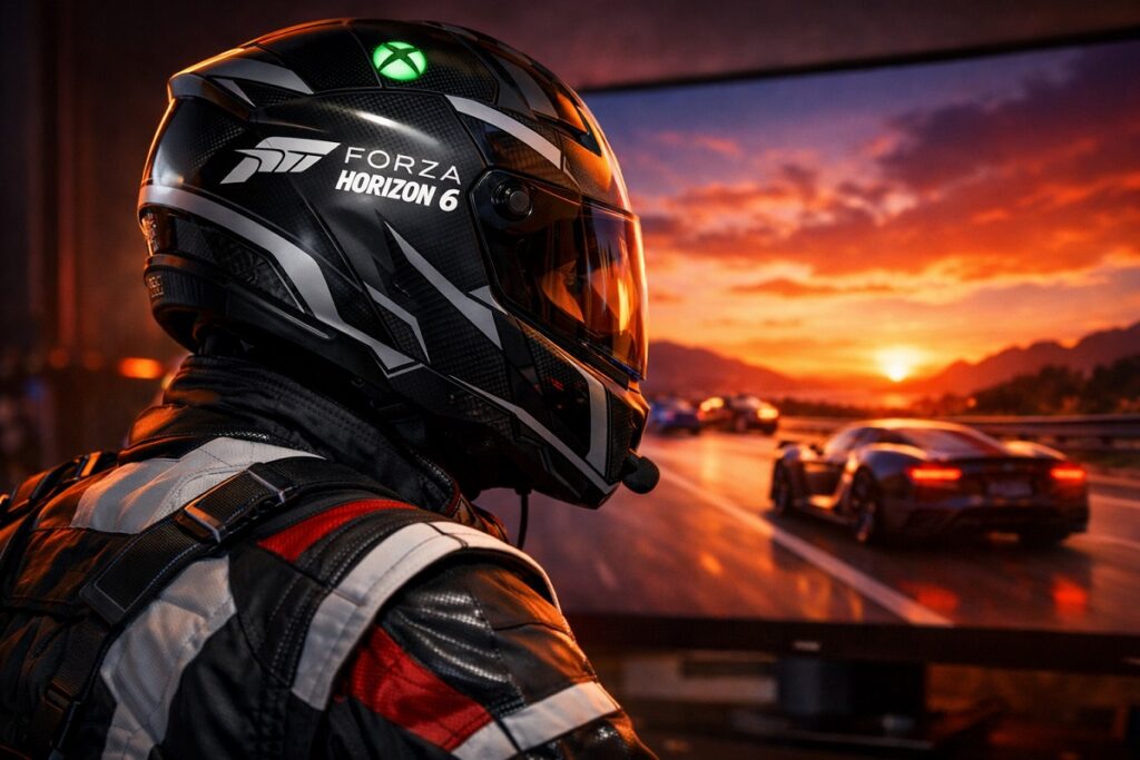 casque inspiré de l’édition Xbox de Forza Horizon 6