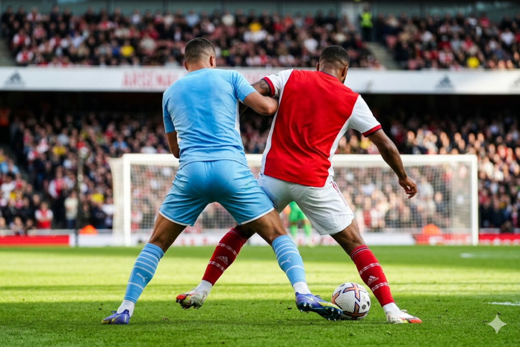 Duel Manchester City vs Arsenal en Premier League


