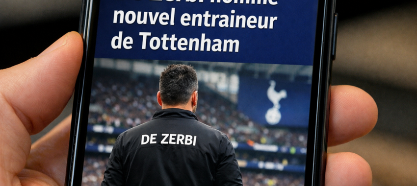 Roberto De Zerbi à Tottenham : suivez l’actu sur téléphone mobile