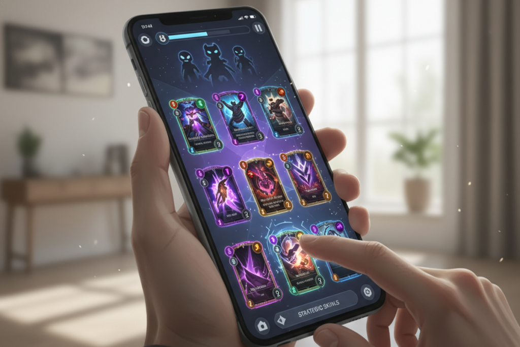 Gameplay d’un jeu de deckbuilding