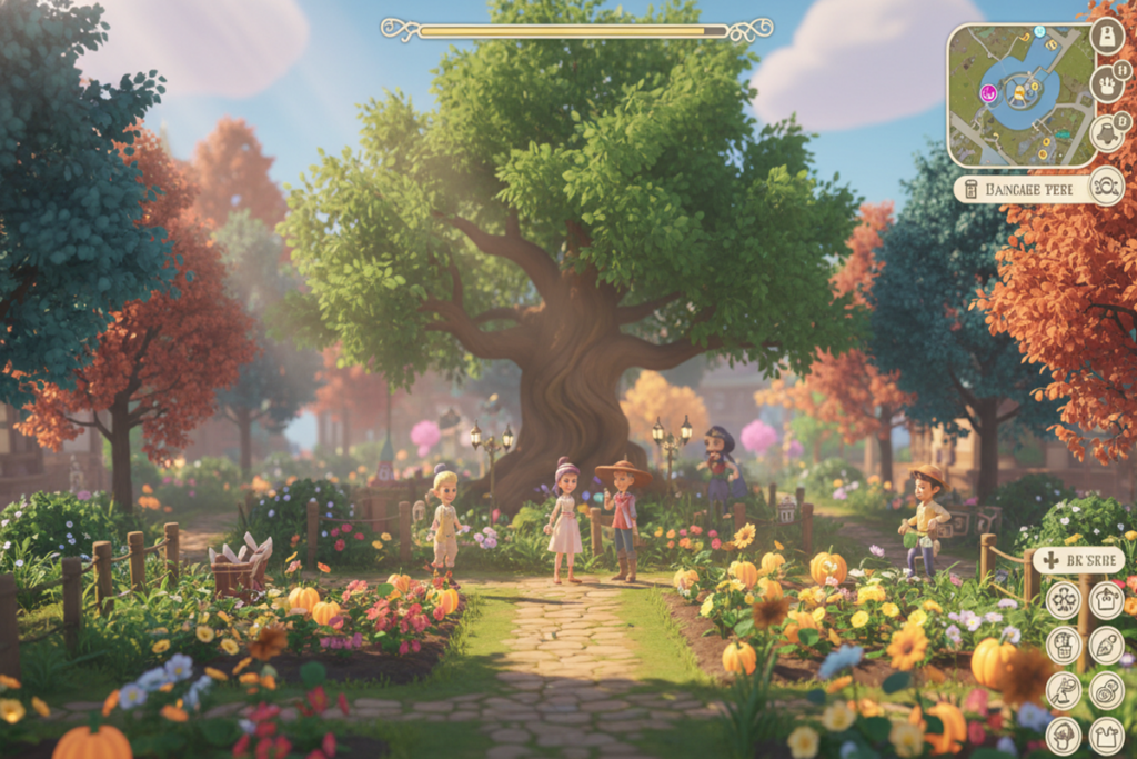 Gameplay d’un jeu de simulation comme Disney Dreamlight Valley
