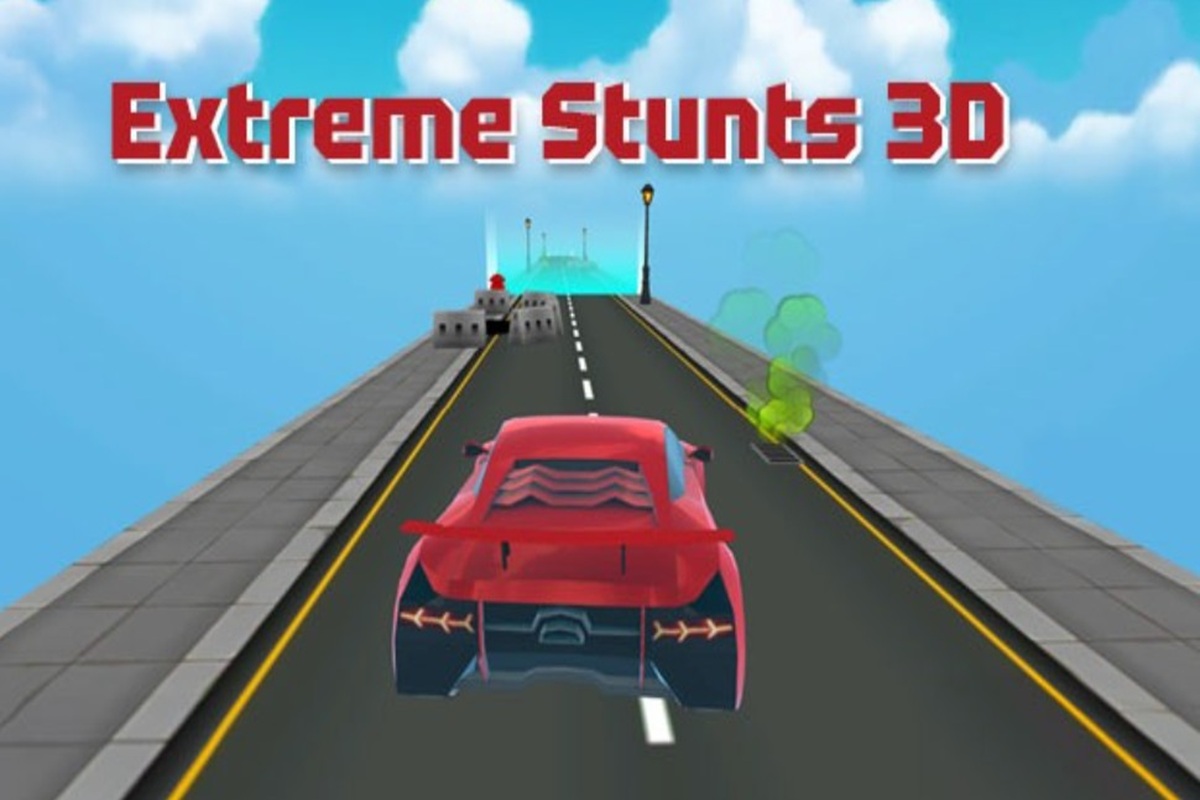Affiche du jeu de voiture Extreme Stunts 3D