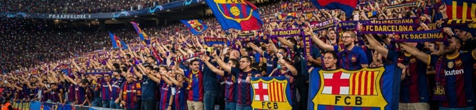 Supporteurs du FC Barcelone lors d’un match de Liga