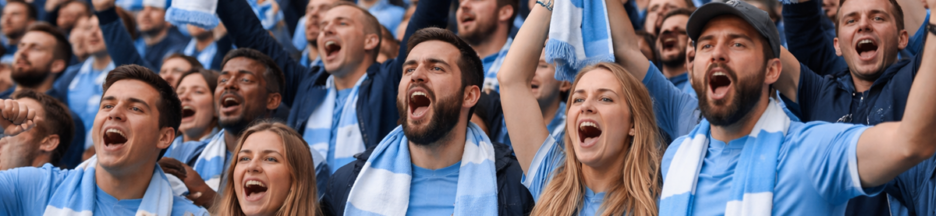 Supporteurs de Manchester City lors d’un match de Premier League