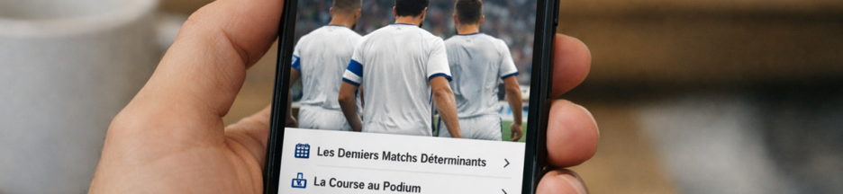 News de l’OM sur un smartphone