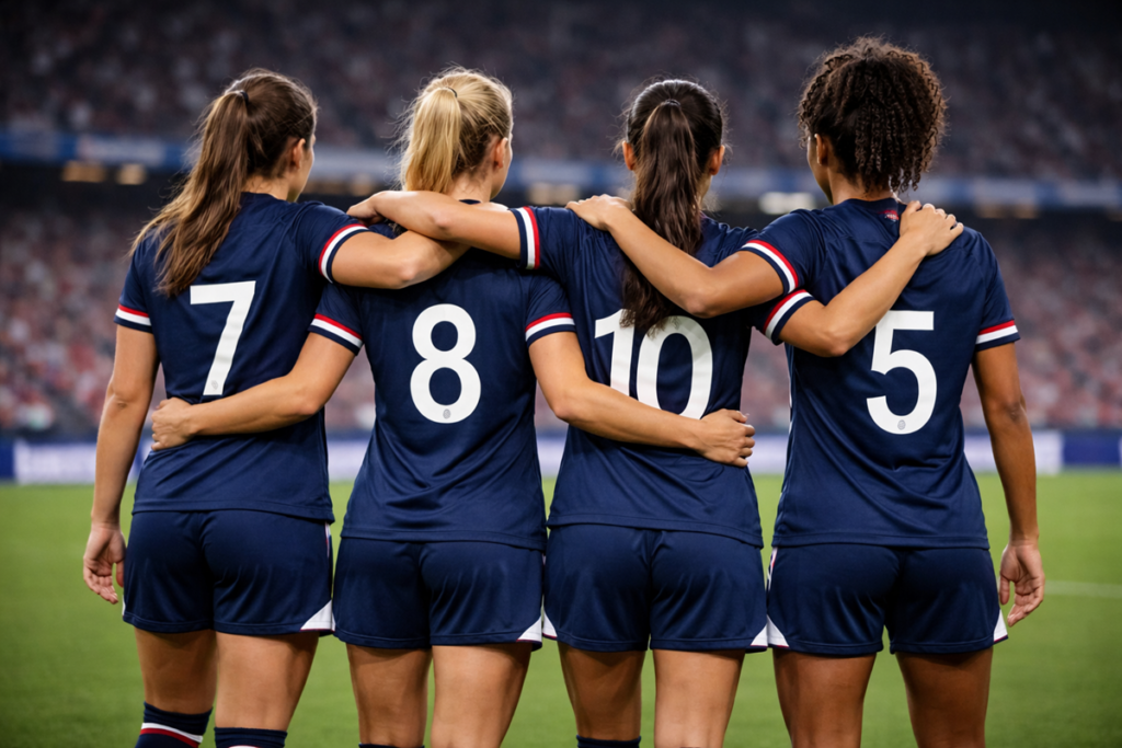 Un match de foot féminin 
