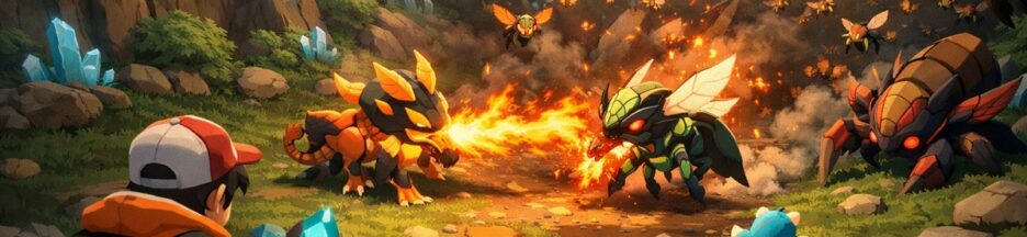 gameplay d’un jeu comme Temtem: Swarm