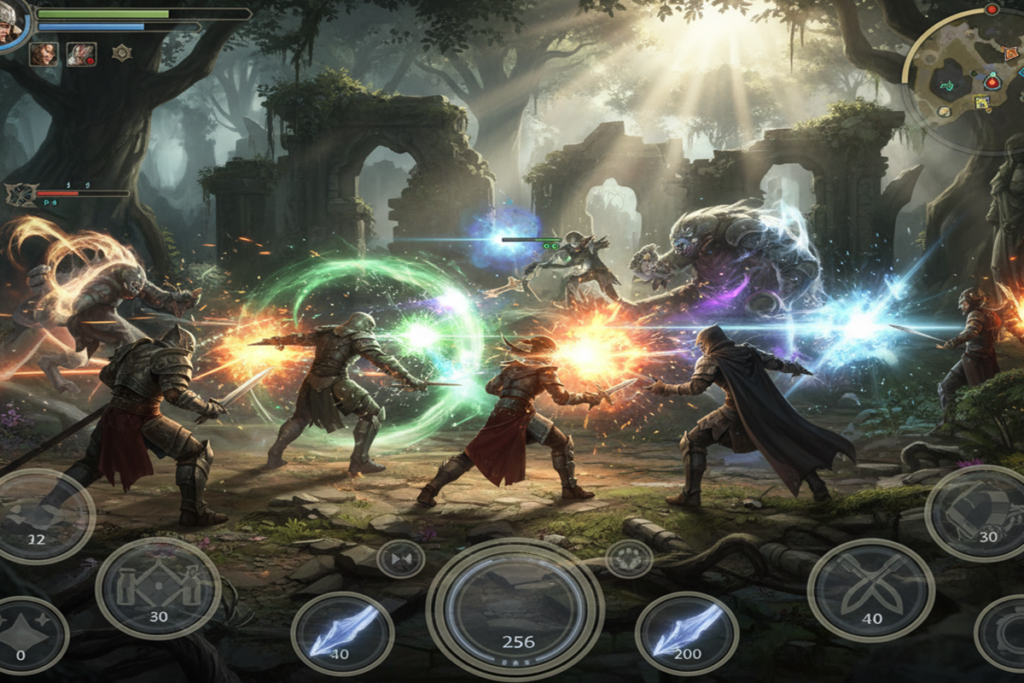 Gameplay d’un MMORPG comme Guild Wars Reforged