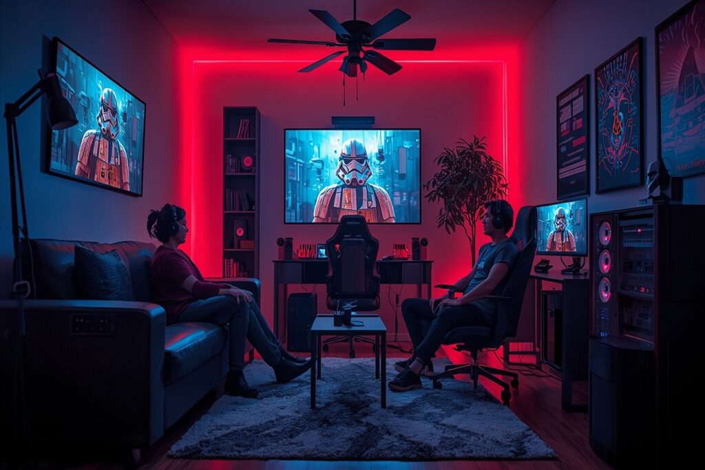 gamers découvrant le DLC de PowerWash Simulator 2