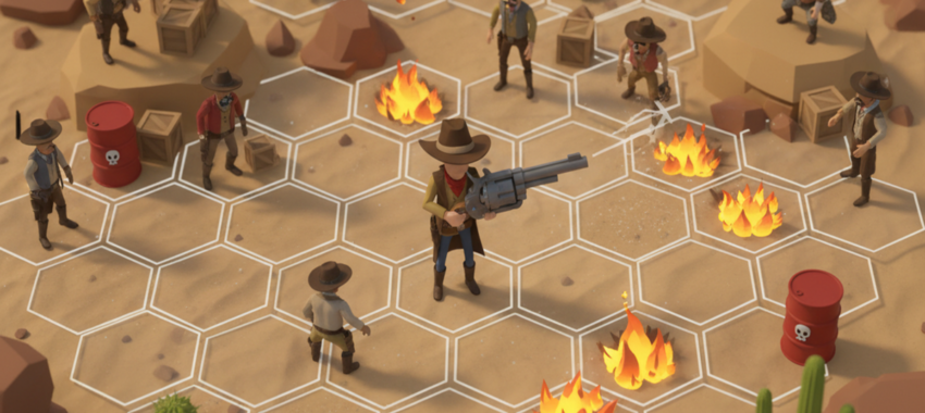 Guncho : jeu mobile de tir roguelite au Far West