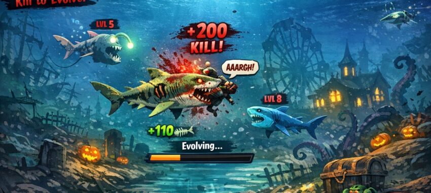 Hungry Shark Arena Horror Night : dominez ce jeu mobile de survie