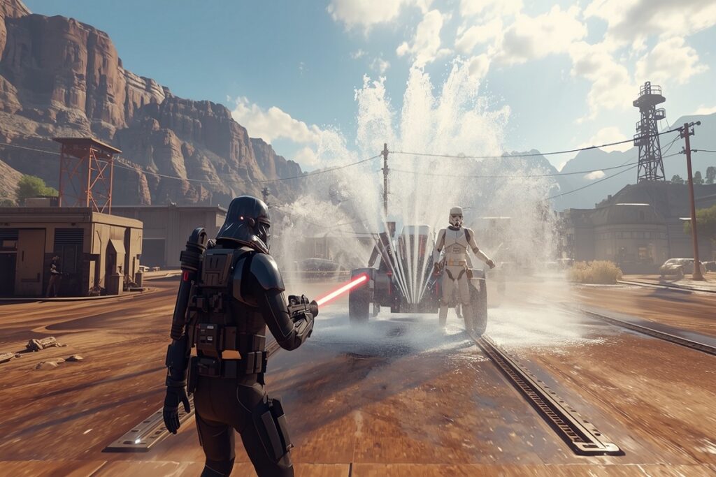 gameplay d’un jeu comme le DLC de PowerWash Simulator 2