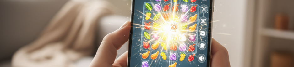 Gameplay d’un jeu de réflexion et match-3