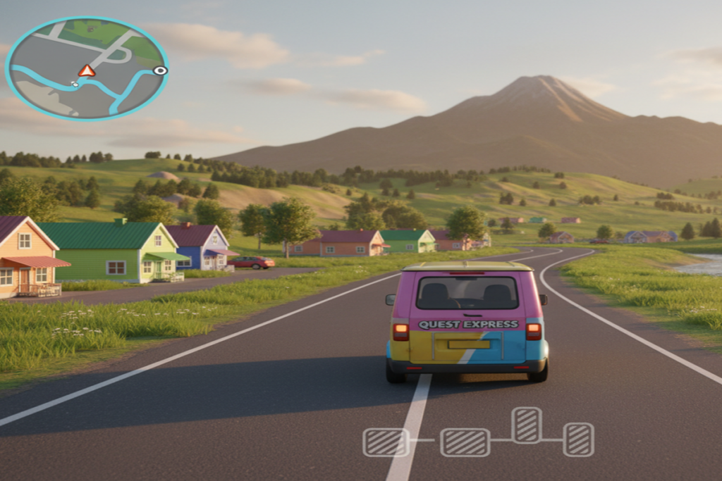 Gameplay d’un jeu de livraison comme Easy Delivery Co. 