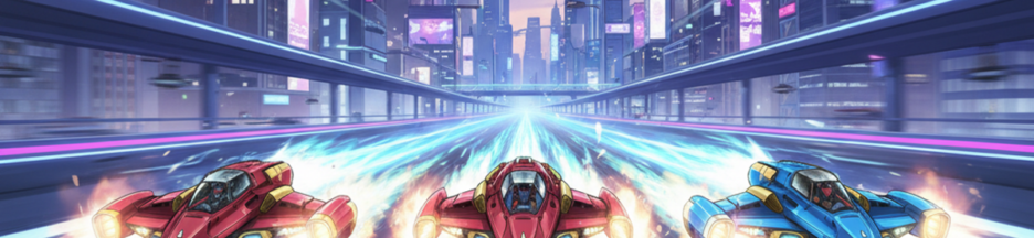 Gameplay d’un jeu de course SF comme Klutch