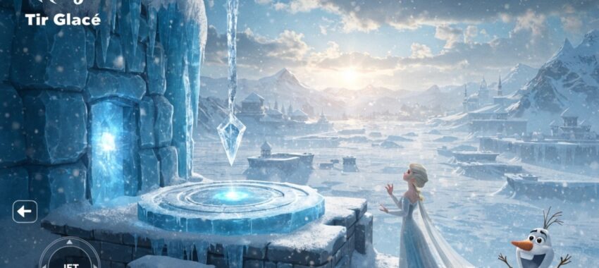 La Reine des Neiges : Tir Glacé, jeu mobile de tir sur smartphone