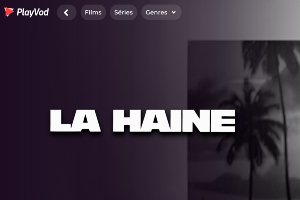 Le film La Haine sur PlayVOD