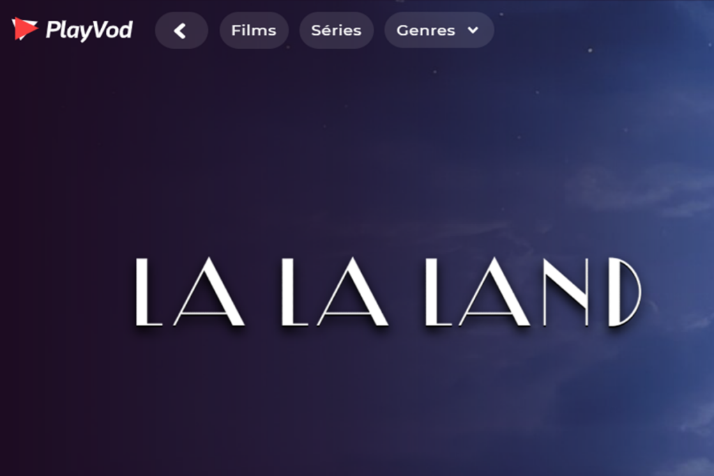 Le film La La Land sur PlayVOD