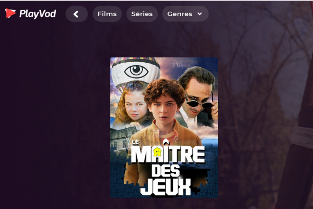 Le film Le Maître des Jeux sur PlayVOD