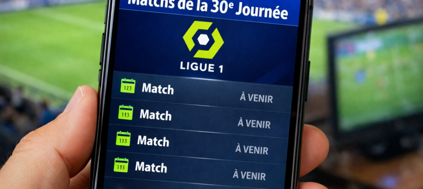 Ligue 1 : la 30e journée en live sur ClicnScores