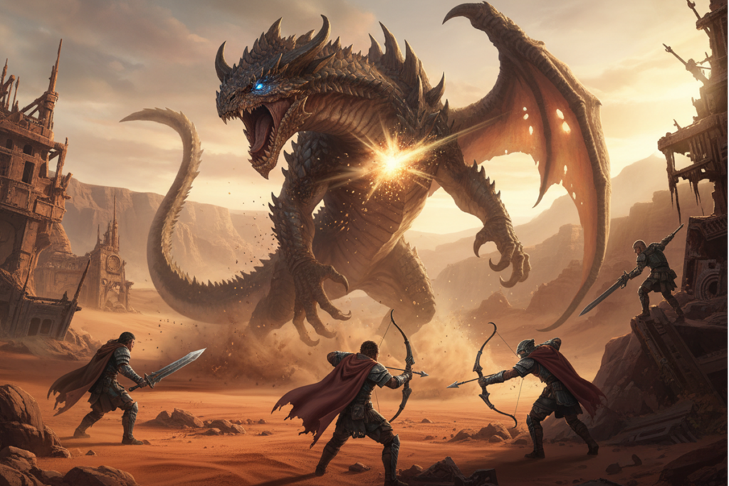 Gameplay d’un jeu comme Monster Hunter Outerworlds