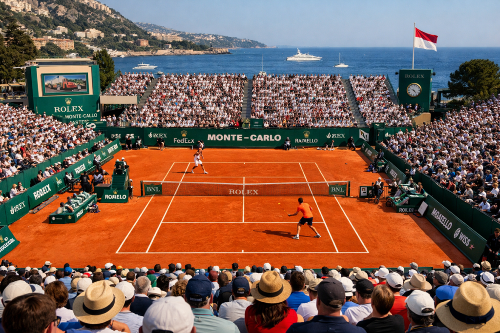 Match de tennis à Monte-Carlo