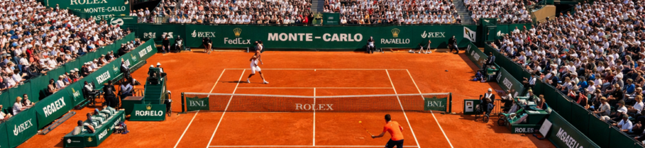 Match de tennis à Monte-Carlo