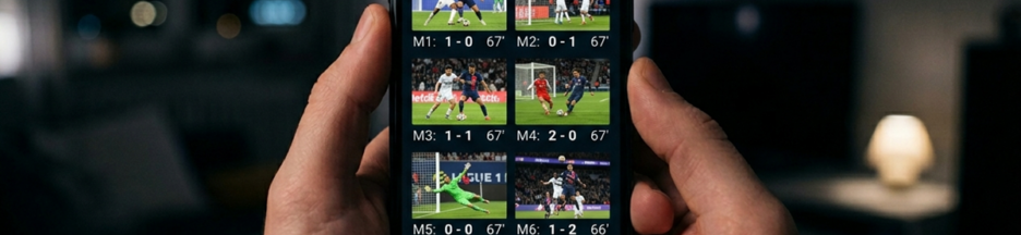 Multiplex Ligue 1 sur un smartphone