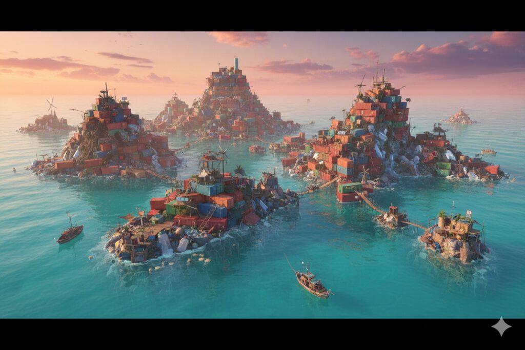 océan post-apocalyptique comme dans Tides of Tomorrow