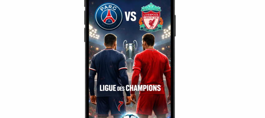 PSG-Liverpool : un choc de C1 à suivre sur téléphone mobile