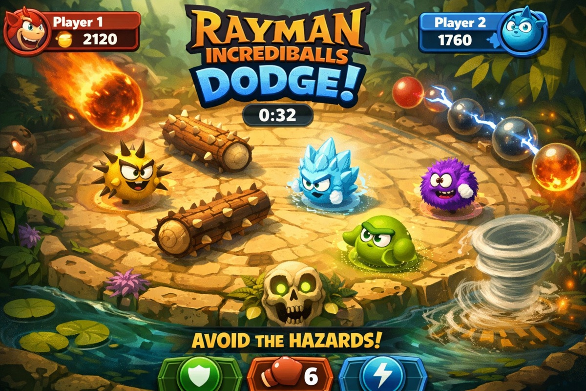 Gameplay du jeu mobile Rayman’s Incrediballs Dodge