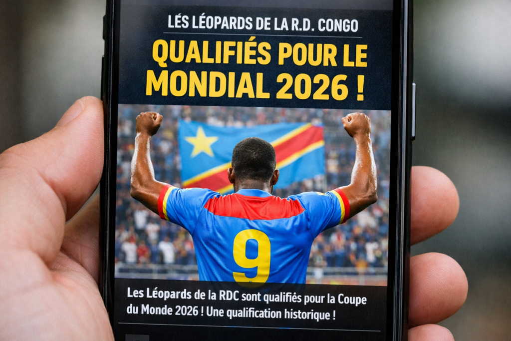 News sur la RDC et le Mondial 2026
