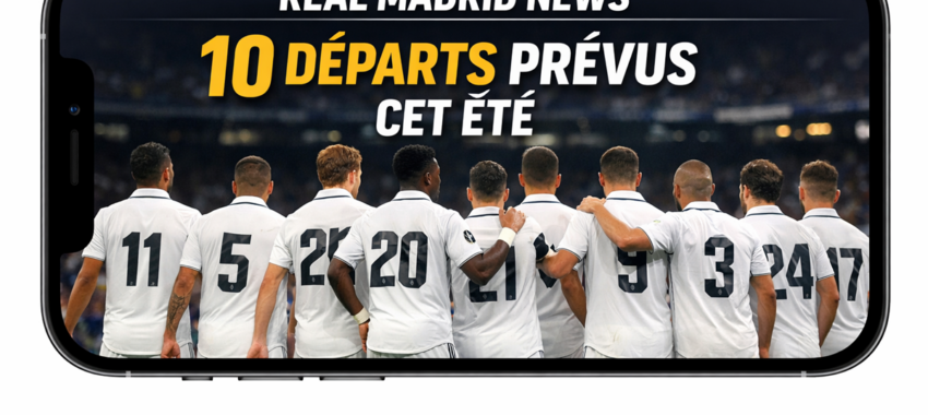 Real Madrid news sur iPhone : 10 départs prévus cet été