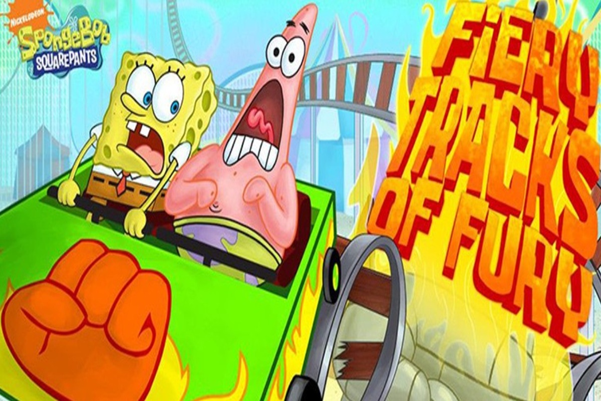 Affiche du jeu mobile Spongebob Squarepants: Fiery Tracks of Fury