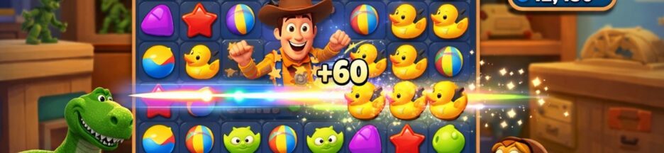 Gameplay d’un jeu mobile comme Toy Story Drop !