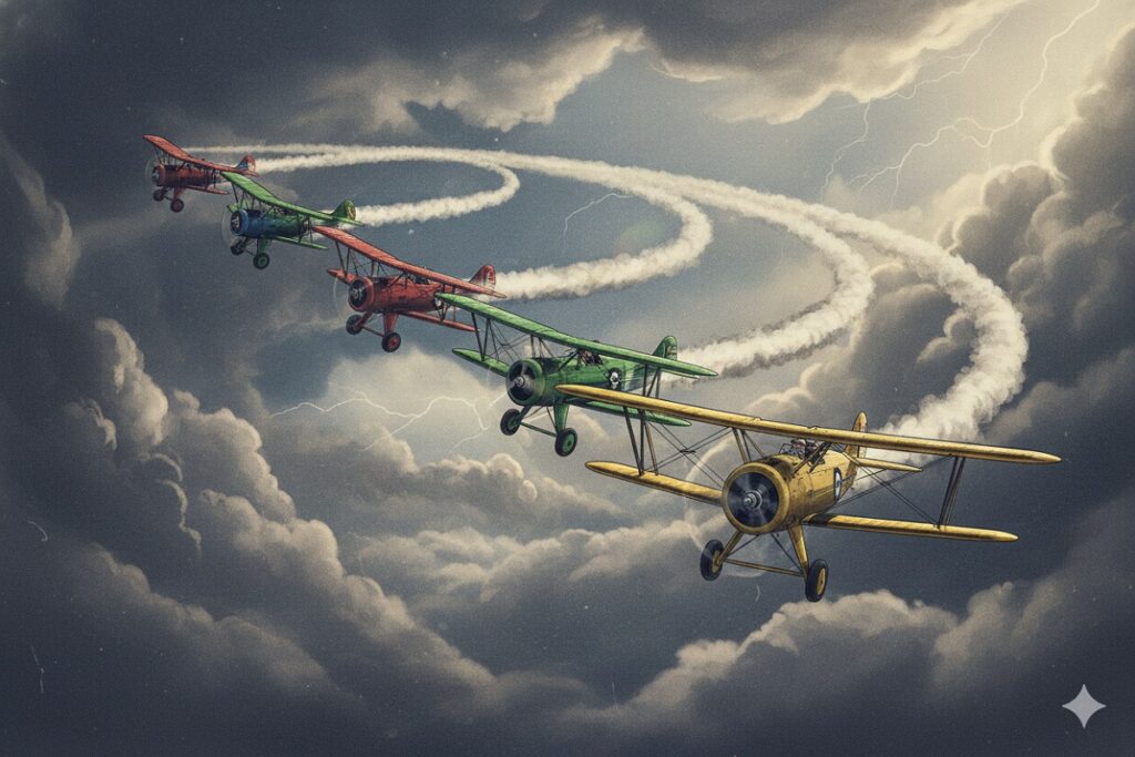 avions militaires d’un jeu inspiré de Aces of Thunder