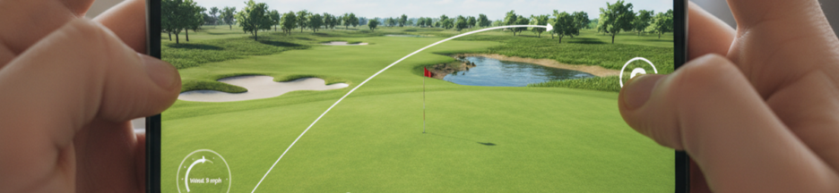 Gameplay d’un jeu de golf sur mobile