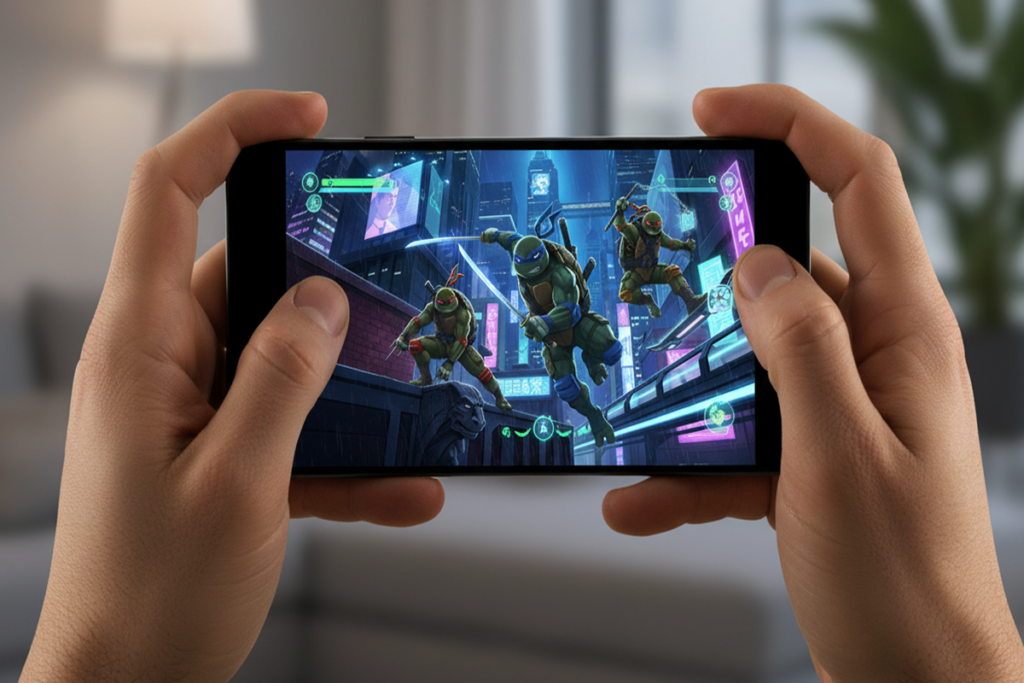 Le jeu Teenage Mutant Ninja Turtles : Empire City sur mobile