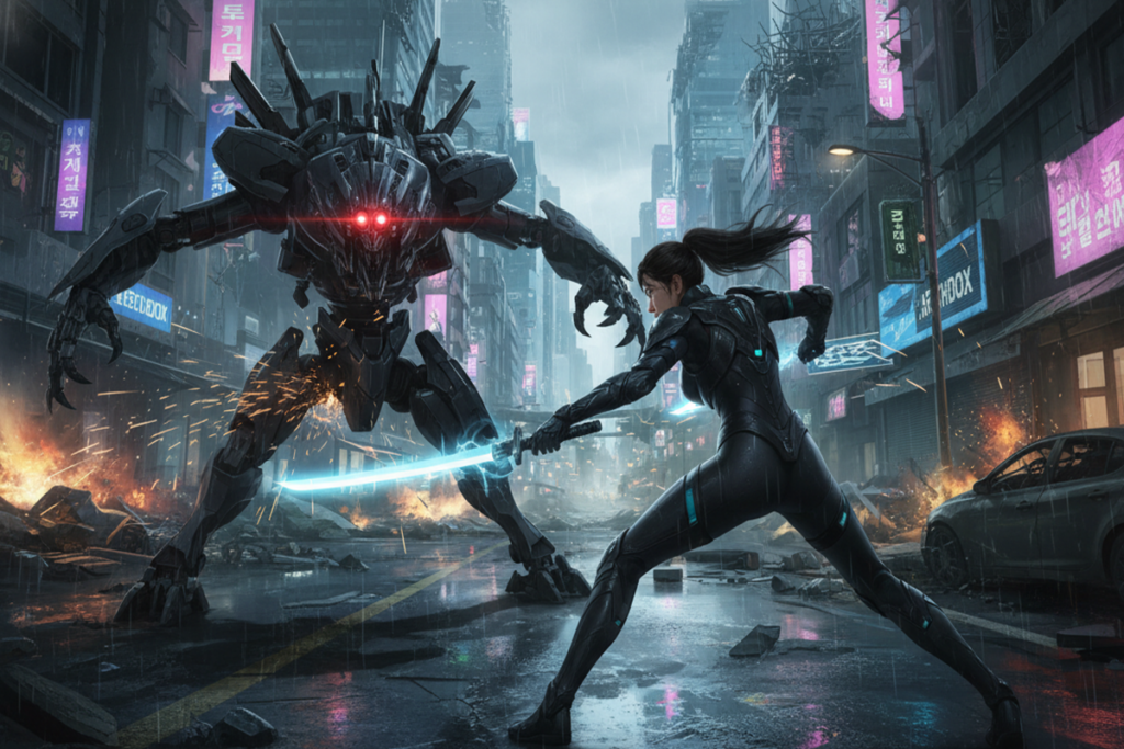 Gameplay d’un jeu mobile similaire à Last Hunter K : Seoul