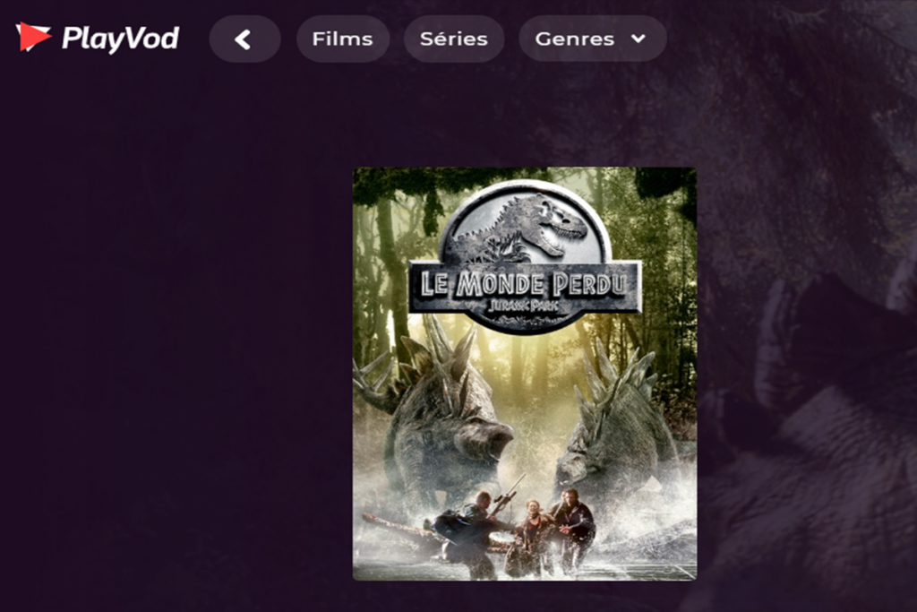 Le film Le Monde Perdu : Jurassic Park sur PlayVOD