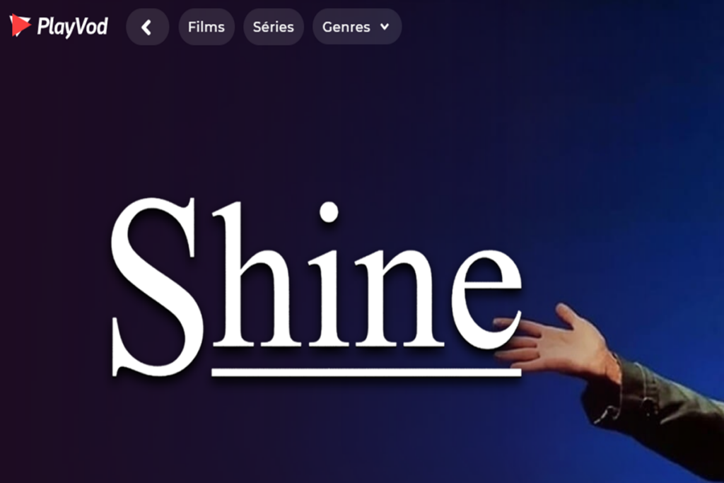 Le biopic Shine sur PlayVOD
