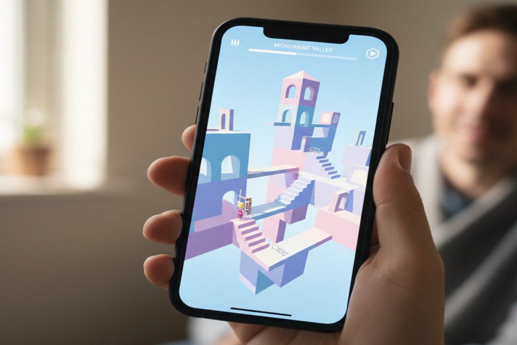 Un jeu comme Monument Valley 3 sur mobile