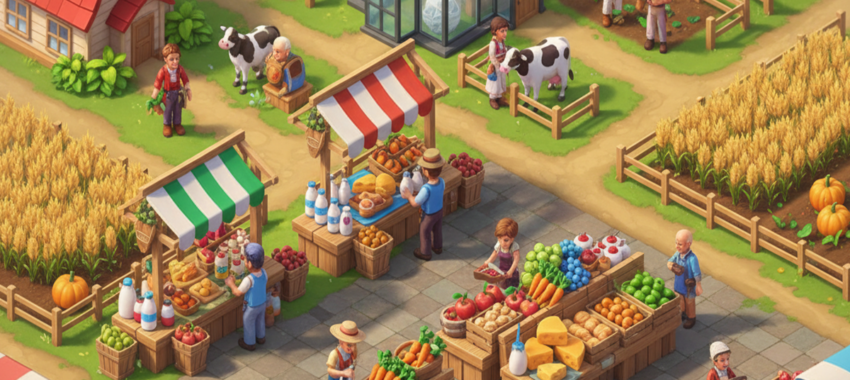 Old Market Simulator : découvrir la vie à la ferme sous iOS