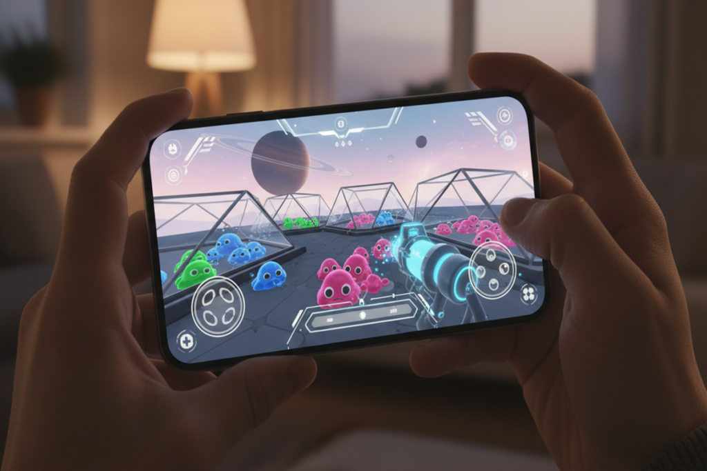 Un jeu comme Slime Rancher Mobile sur smartphone