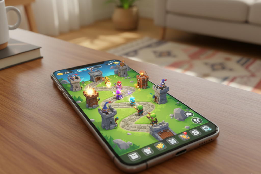 Gameplay d’un jeu similaire aux jeux de stratégie