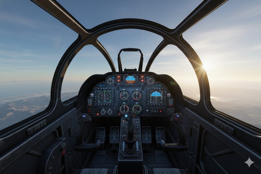 vue cockpit en VR comme dans Aces of Thunder