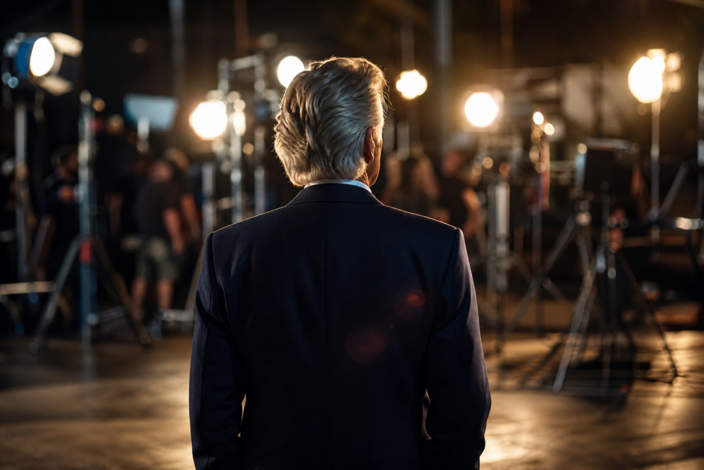 Acteur senior inspiré de l'allure de Michael Douglas