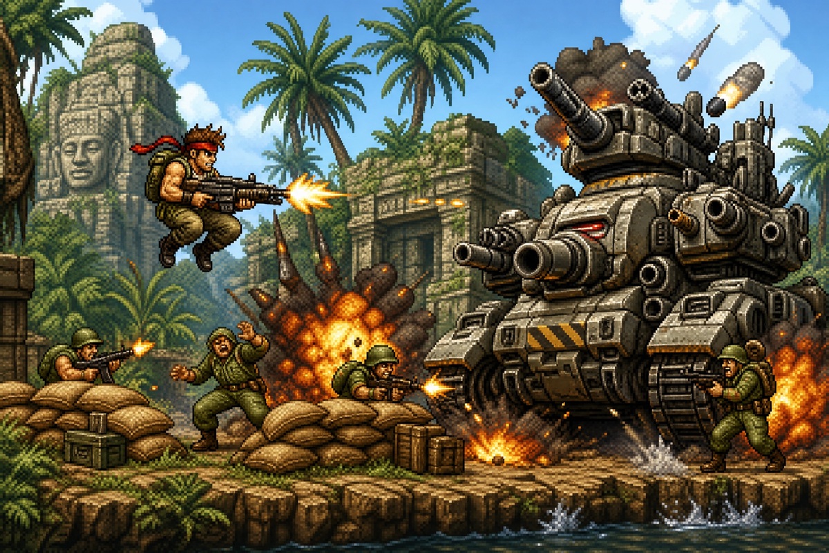 Gameplay d’un jeu d’action comme Alpha Guns